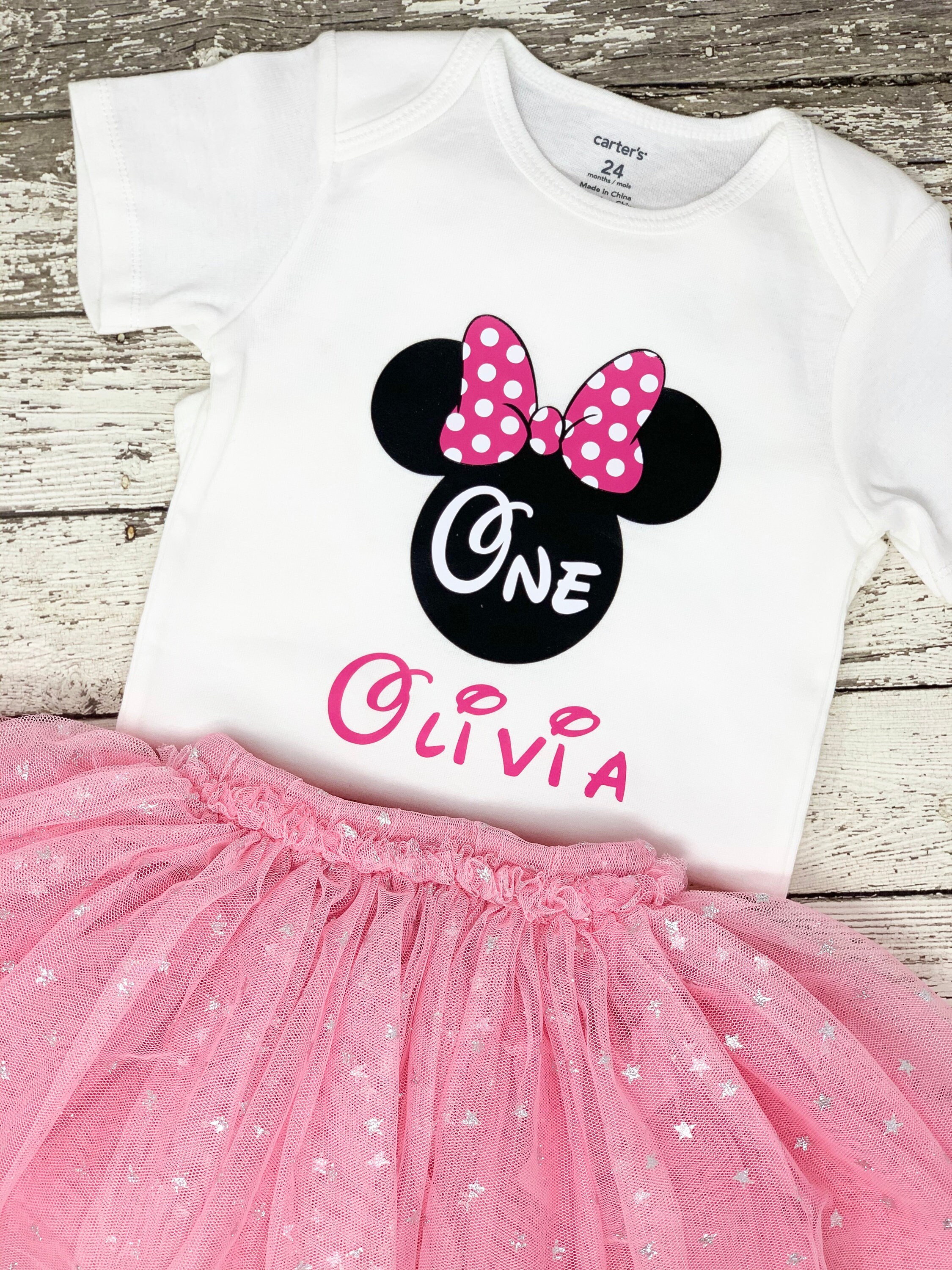 Minnie Mouse Birthday Shirt With Name 