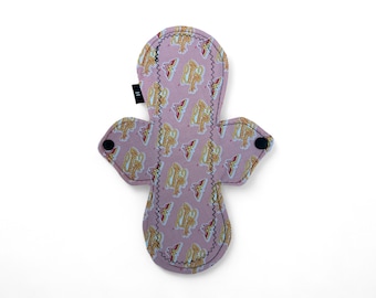 Almohadilla de algodón reutilizable: núcleo de bambú, vellón resistente al agua - 8 pulgadas