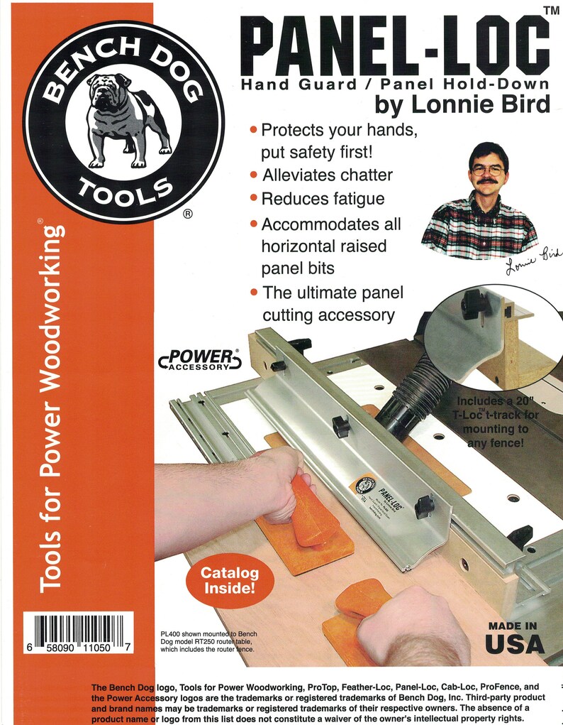 Bench Dog Panelloc for Router Tables and Shapers Lonnie Bird Etsy