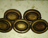 Vintage Hepplewhite Style Drawer Pull Handles English Furniture Restoration Sideboard 18th Century Accessories Remodeling Embelishments Used