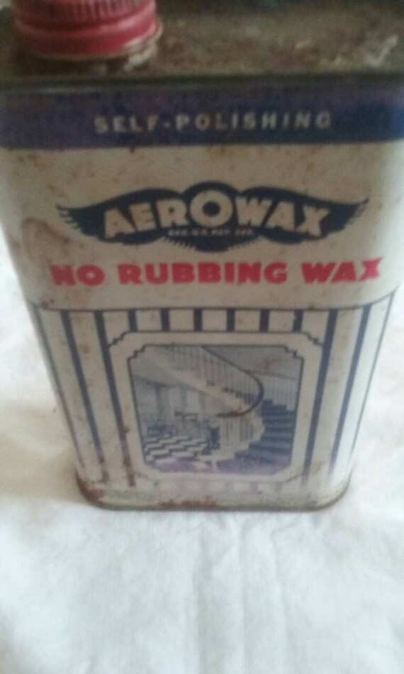 Vintage Aerowax Floor Wax Tin Collectable Circa 1940 Original Etsy
