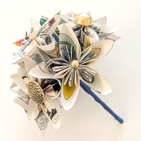 Comic Book Flowers Etsy