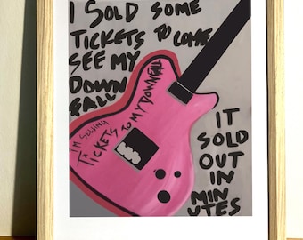 Impresión artística de entradas para My Downfall, póster de pared de Mgk