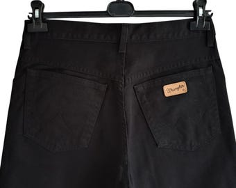 Vintage Wrangler Black Denim Jeans Classic Fit Size W32 L36