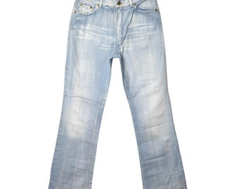 Vaqueros vintage Hugo Boss de campana azul, talla W32 L34