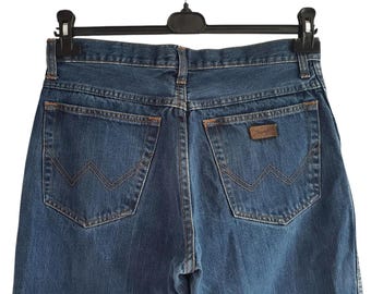 Vintage Wrangler Texas Denim Classic Straight Leg Dark Wash Jean Size W32 L34