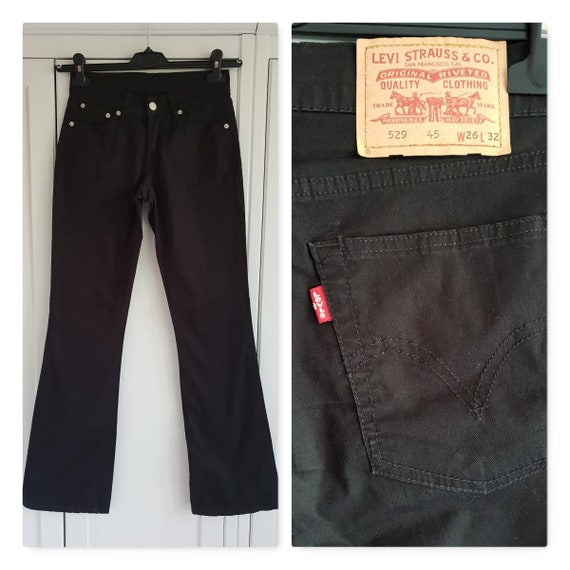 Vintage Levis 529 Jeans Black Denim 