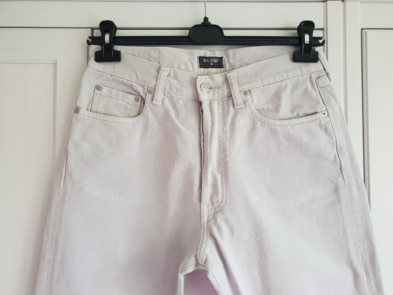 Vintage BIG STAR Jeans Light Gray Denim Pants But… - image 4