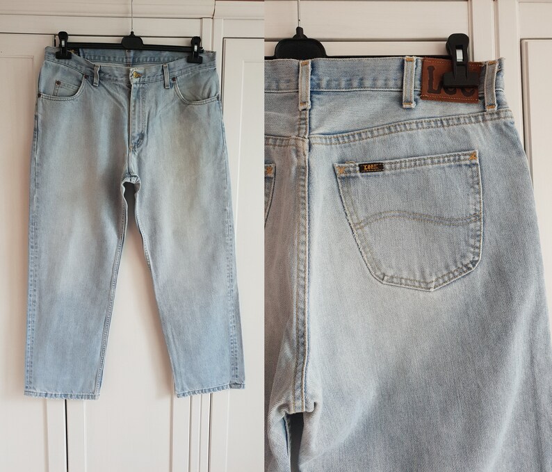 Vintage Lee Brooklyn Jeans Light Blue Denim Oldschool Pants Etsy