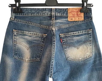 Levis 561 Jeans Blue Denim High Waist Size W31 L31 31 X 31 Vintage 