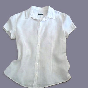 White Linen Shirt by Marc O'Polo Women Size M / 38