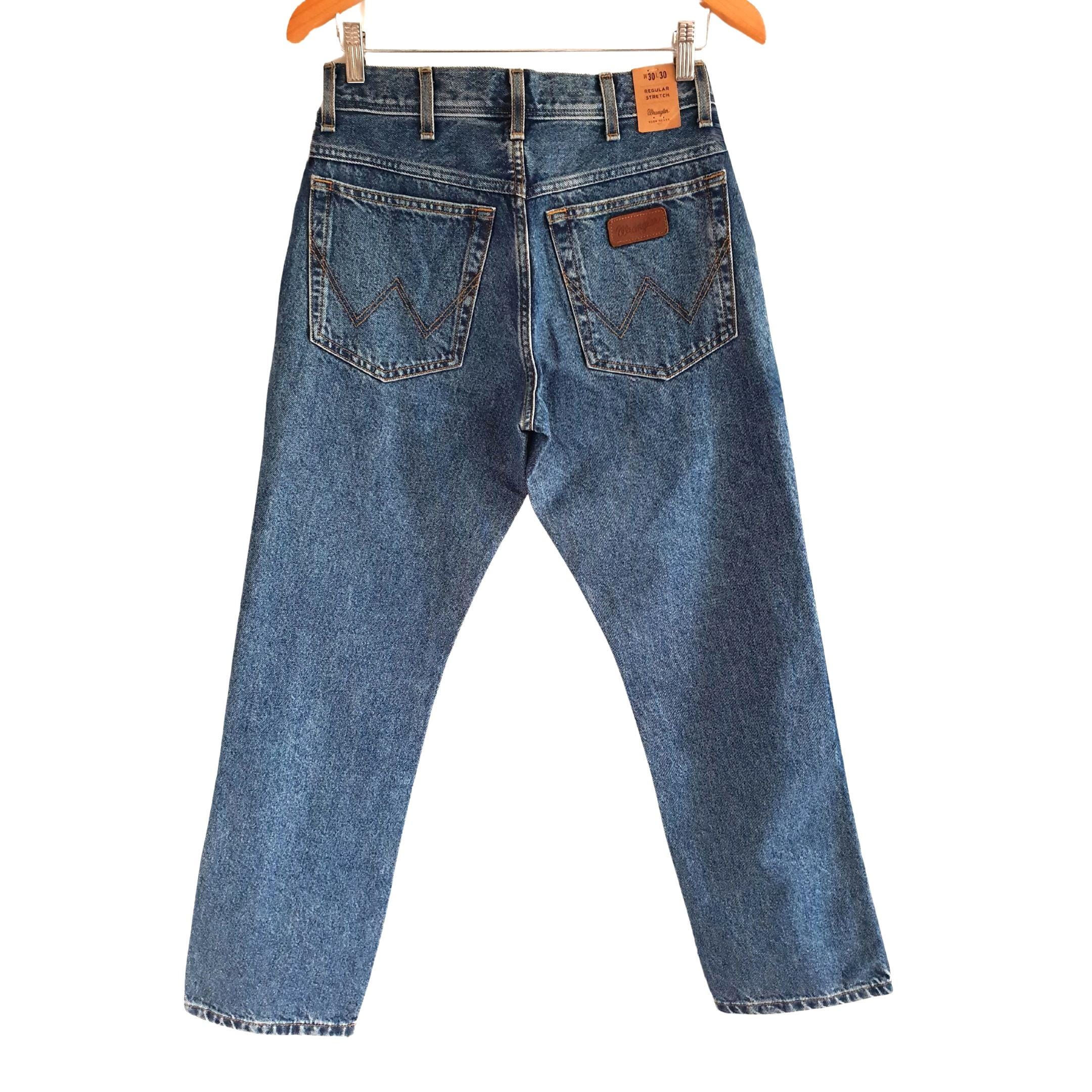 Wrangler Blue Wash Denim Jeans Vintage New With Tags Deadstock