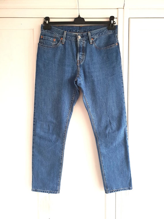 Vintage Levis 501 CT Jeans Blue Denim Mid Rise Bo… - image 2