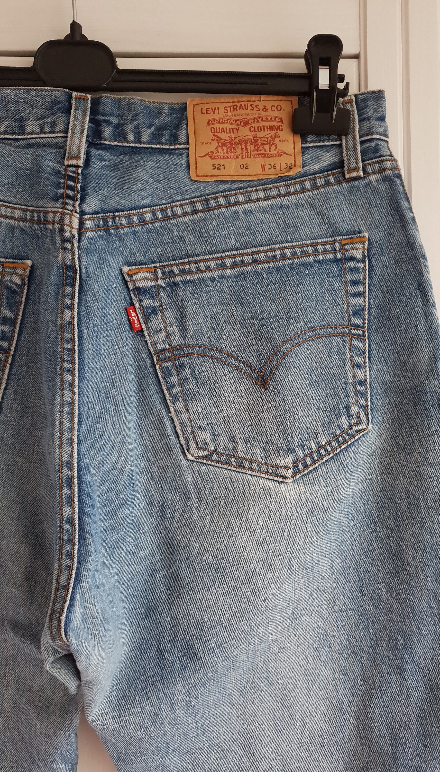 Levis 521 Jeans Blue Vintage Levi's Jeans Taglia W35 W36 | Etsy Italia