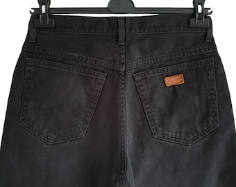 Pantalones vaqueros Wrangler OHIO de mezclilla negra de los años 90, talla W32 L29