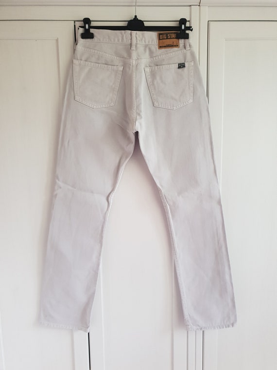 Vintage BIG STAR Jeans Light Gray Denim Pants But… - image 6