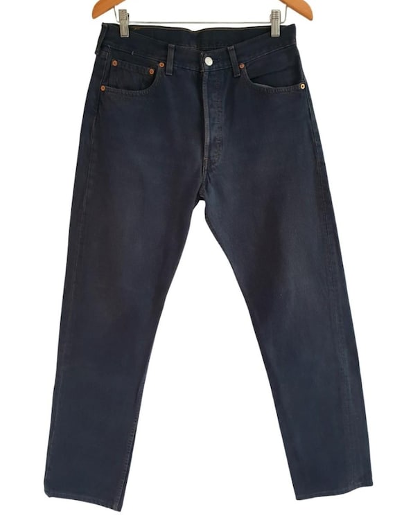 90s Levis 501 Jeans Navy Blue Denim Levi's Jeans Size W33 L32