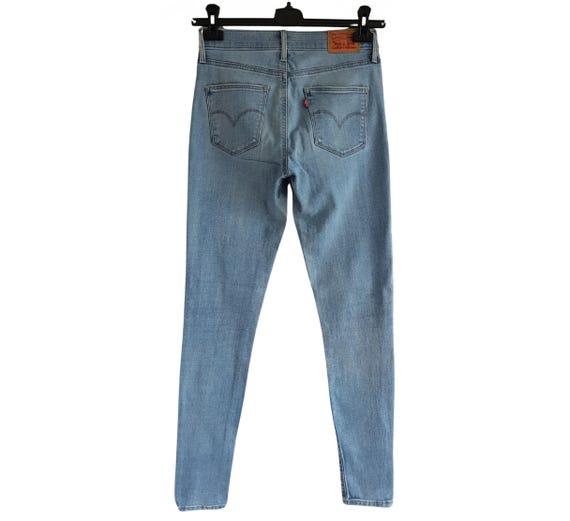 Vintage Levi's High Waist Skinny Jeans - Blue Denim, Size 27