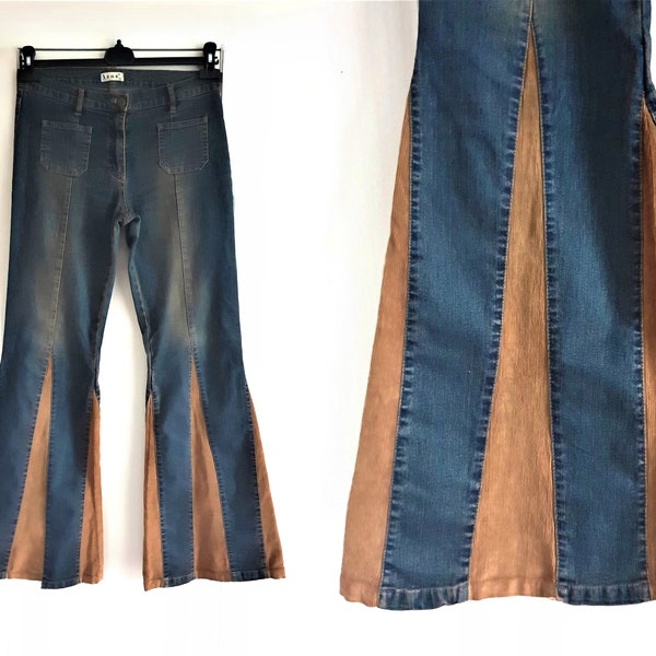 Y2K Mid Rise Jeans, Y2k Flare Bell Bottom Pants , Jeans By Zoe  Women Size UK 12 / EUR 40 / USA 8 / L