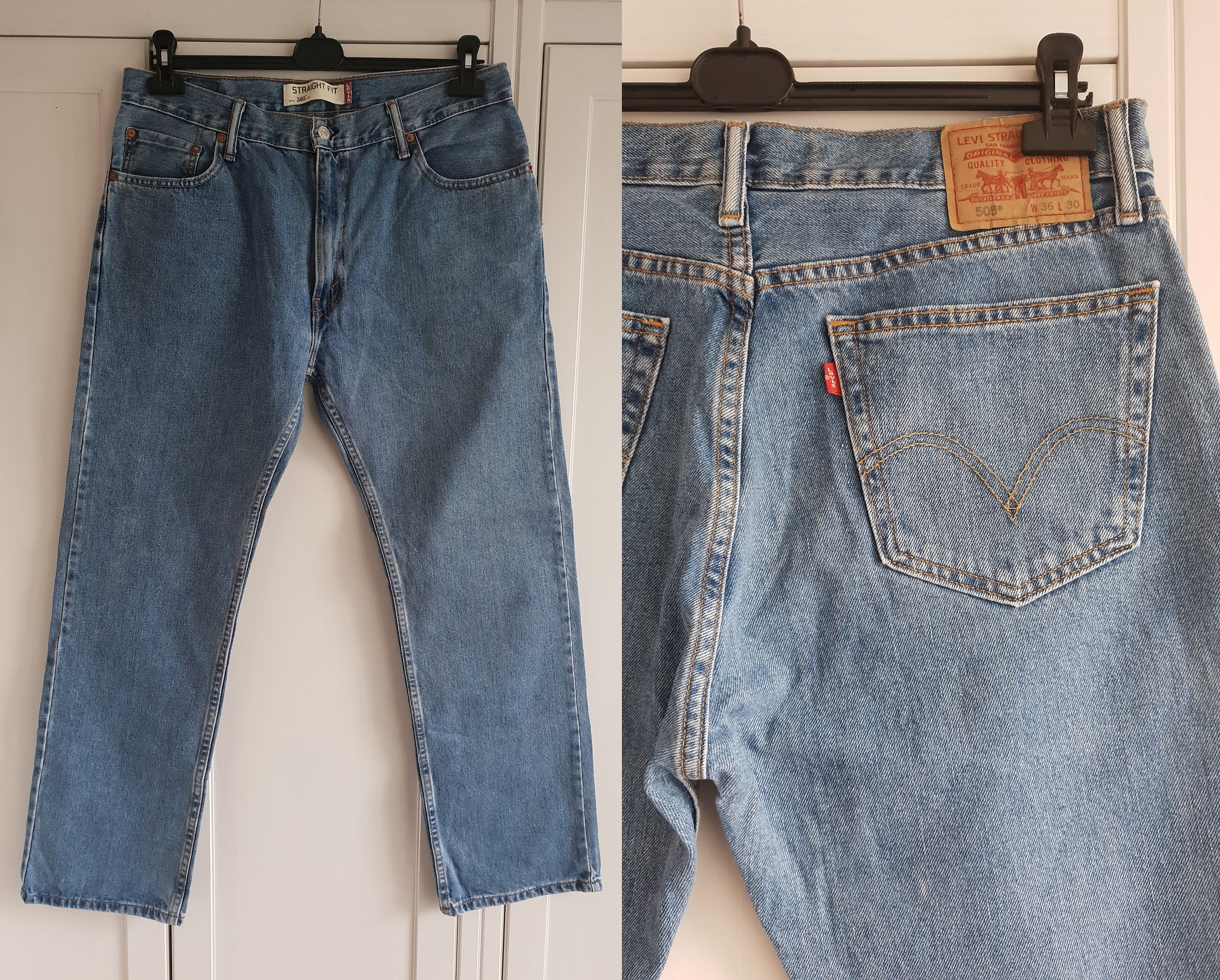Levis 505 Jeans - Etsy Israel