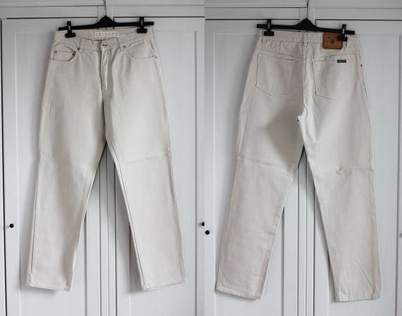 Etsy Arizona X 32 - Beige Pants Jeans L31 Women Waisted W32 High Jeans Vintage Denmark 31 Size Men