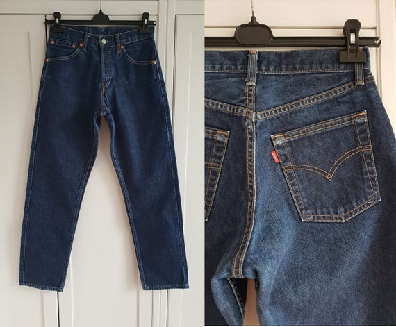 Vintage Levi's 522 Jeans High Rise Blue Denim Men Women - Etsy