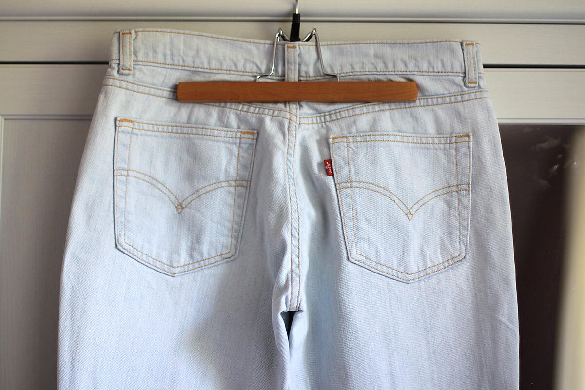 Vintage Levis 544 Jeans High Waist Levi's Pants Light Blue | Etsy België