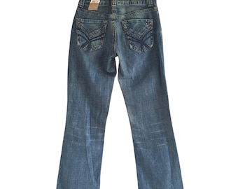 Y2K Tommy Hilfiger Sally Bell Bottom Jeans - Vintage New Blue Denim Jean Pants Size XXS / W25 L30