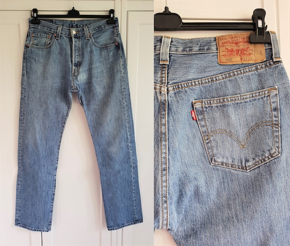 Levi's | Jeans | Levis 5 W33 L34 Blue Denim Jeans | Poshmark