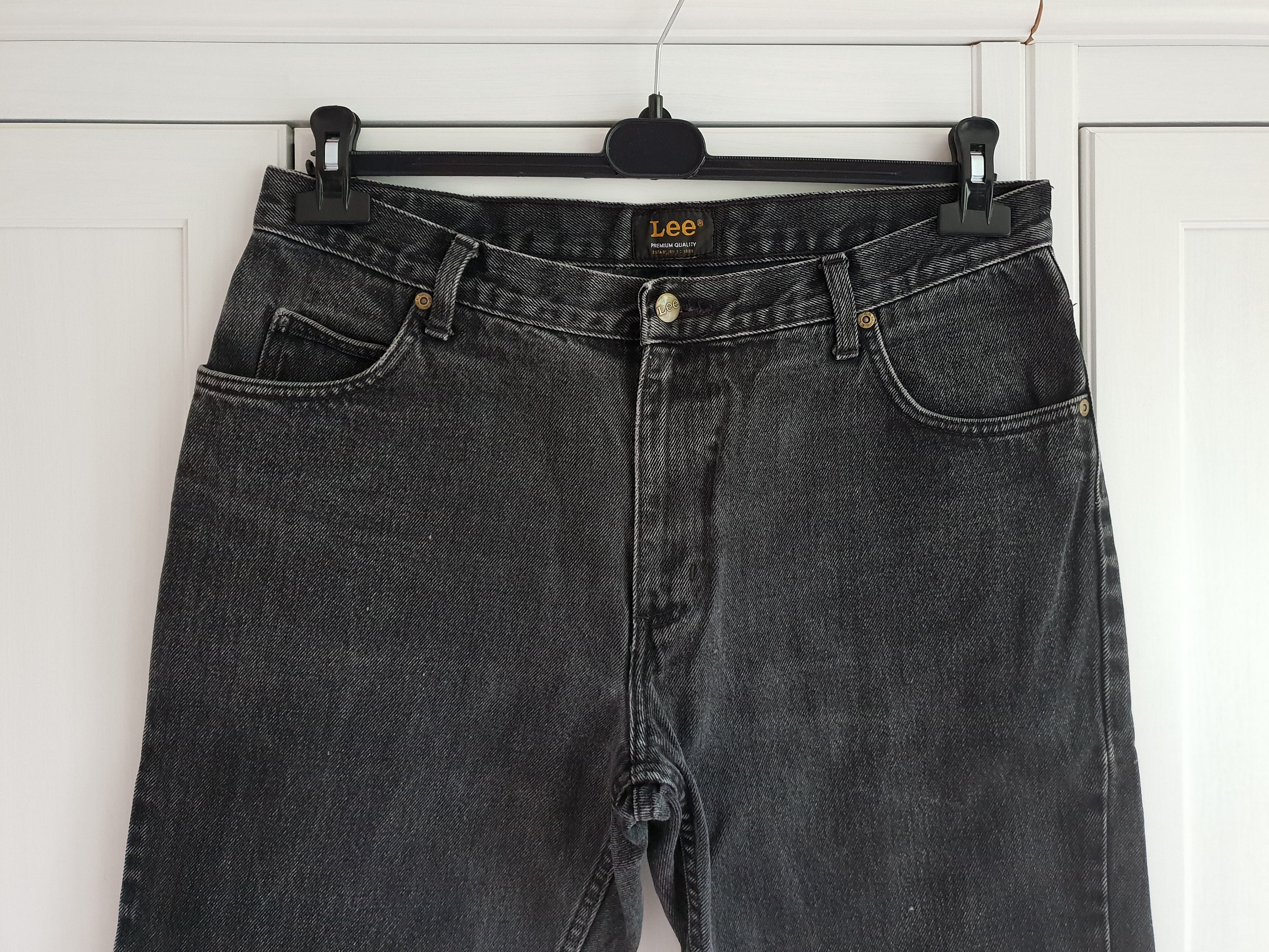 Lee Brooklyn Jeans Black Denim High 