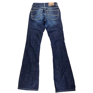 Vintage Lee Flare Jeans Dark Denim Size W26 L33