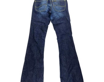Vintage Lee Flare Jeans Dark Denim Size W26 L33