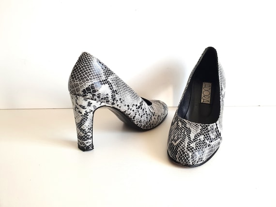 RAYE woman's heels pointed toe snakeskin herls shoes size US 8.5 | eBay