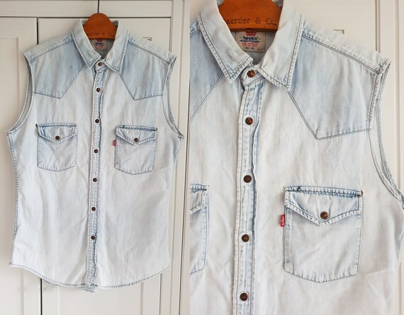 levis jeans vest