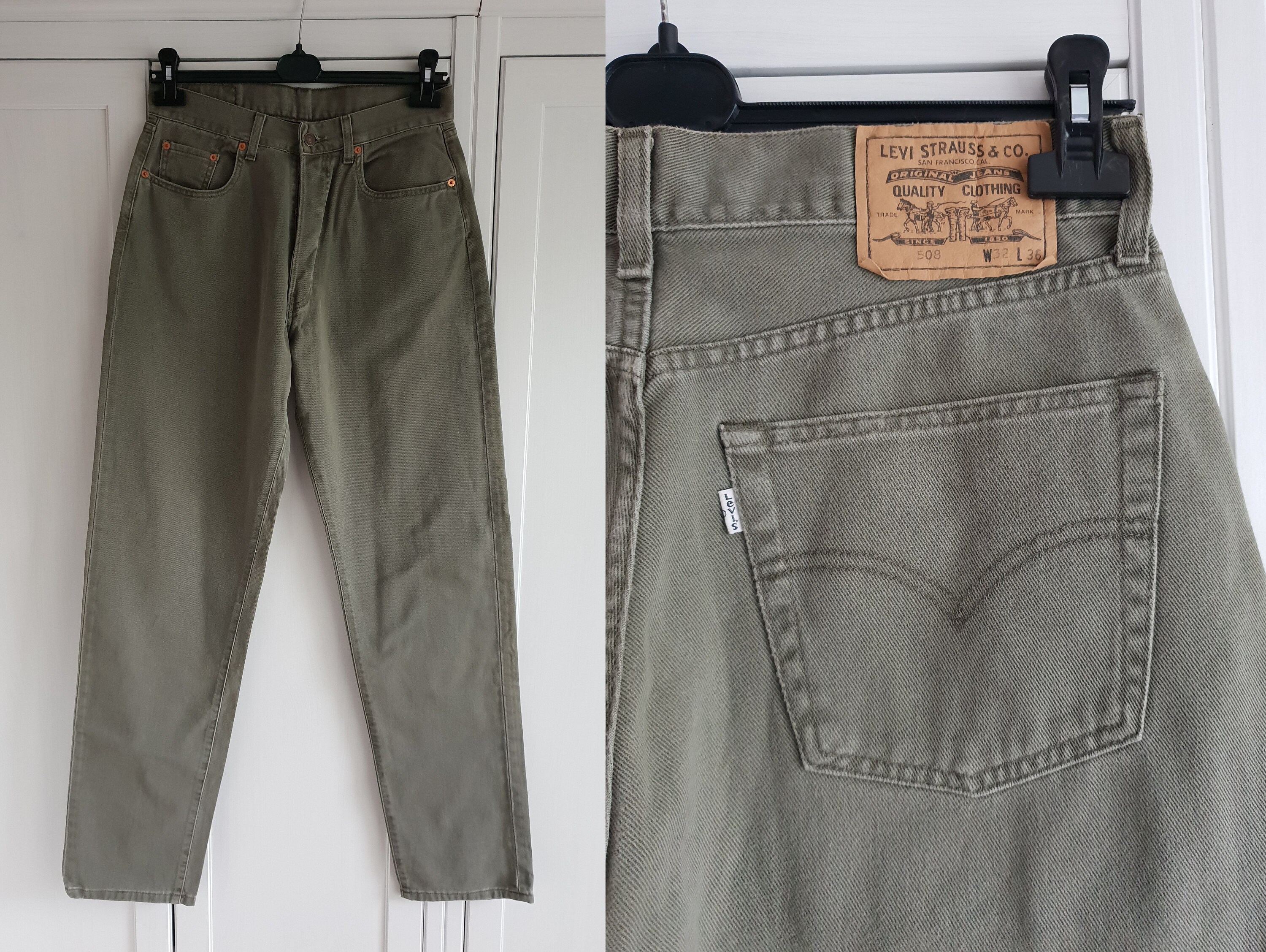 women's levi's khaki jeans