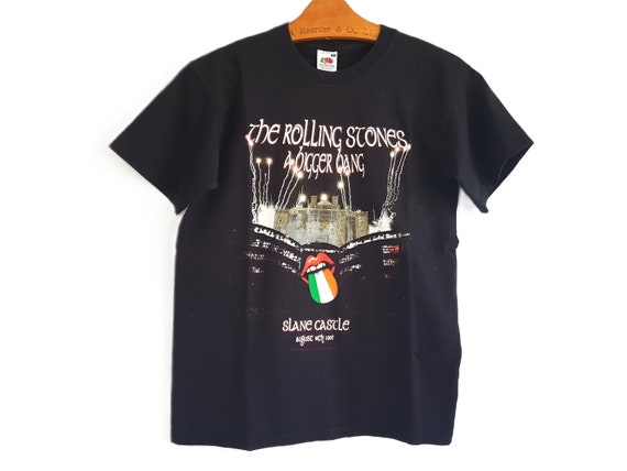 Vintage Rolling Stones T-shirt 2007 Slane Castle Tour Black Rock T