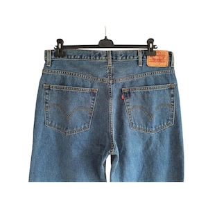 Vintage Levi&#39;s 550 Blue Denim Jeans Levis Relaxed Fit Jean Pants  Size W38 L31
