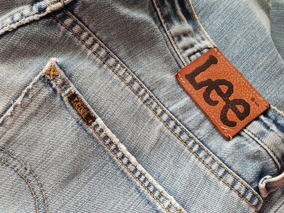 Vintage Lee Denver Blue Jeans Denim Uomo Donna Jeans Bells | Etsy Italia