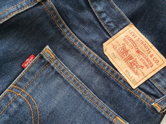 Vintage Levis 751 Jeans Blue Denim Uomo Donna Taglia W34 L30 | Etsy Italia