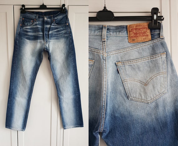 Vintage Levis 501 Jeans Blue Denim Levi's Size W32 L34 32 - Etsy Denmark