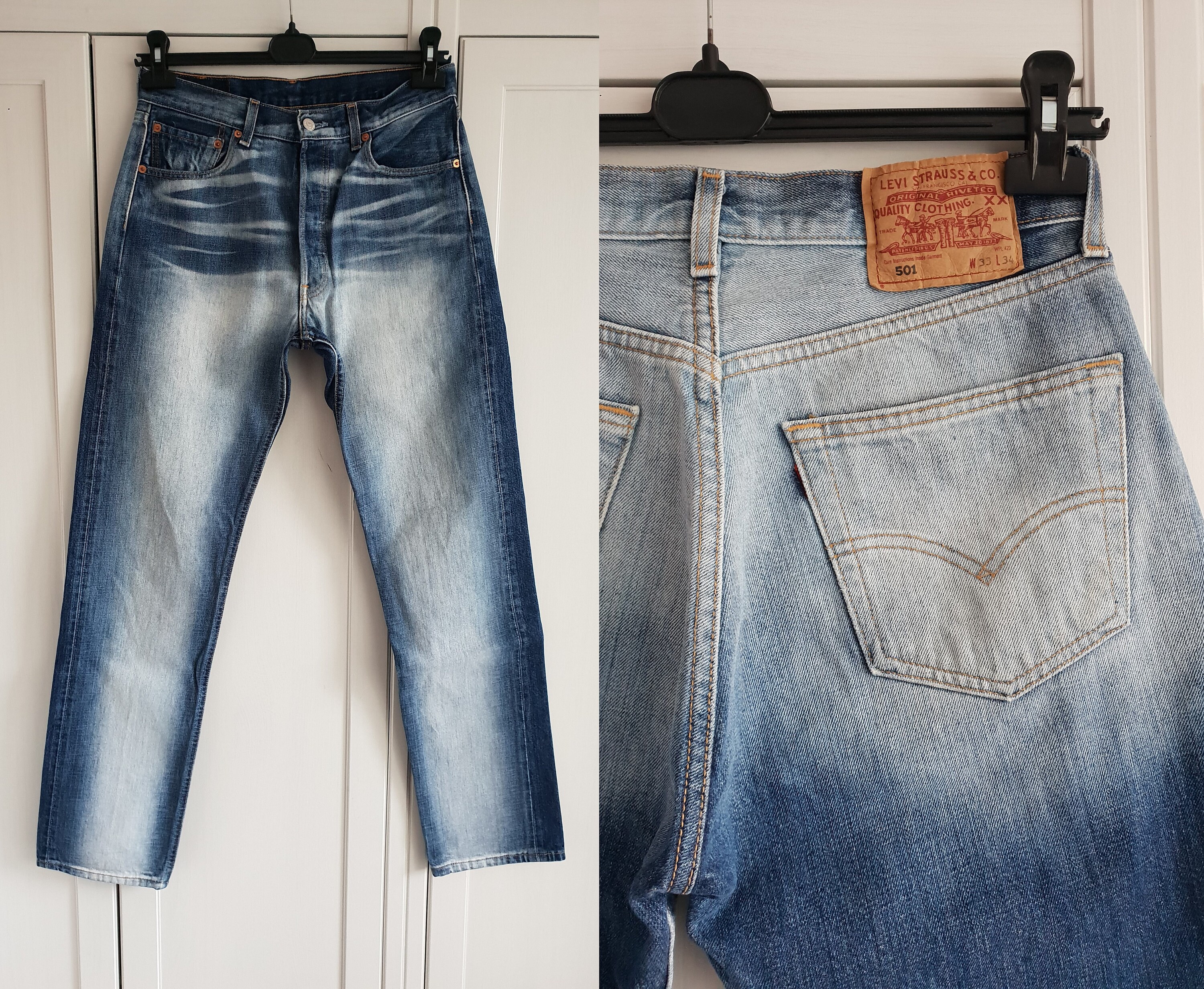 Vintage Levis 501 Jeans Blue Denim Levi 