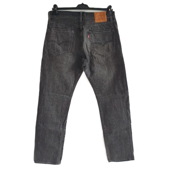 Vintage Levi's Denim Jeans, Black Jean Men Women Pants Size W33 L33