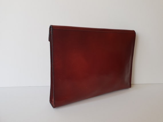 Leather Briefcase by Yorn Boutique Burgundy Brown… - image 5