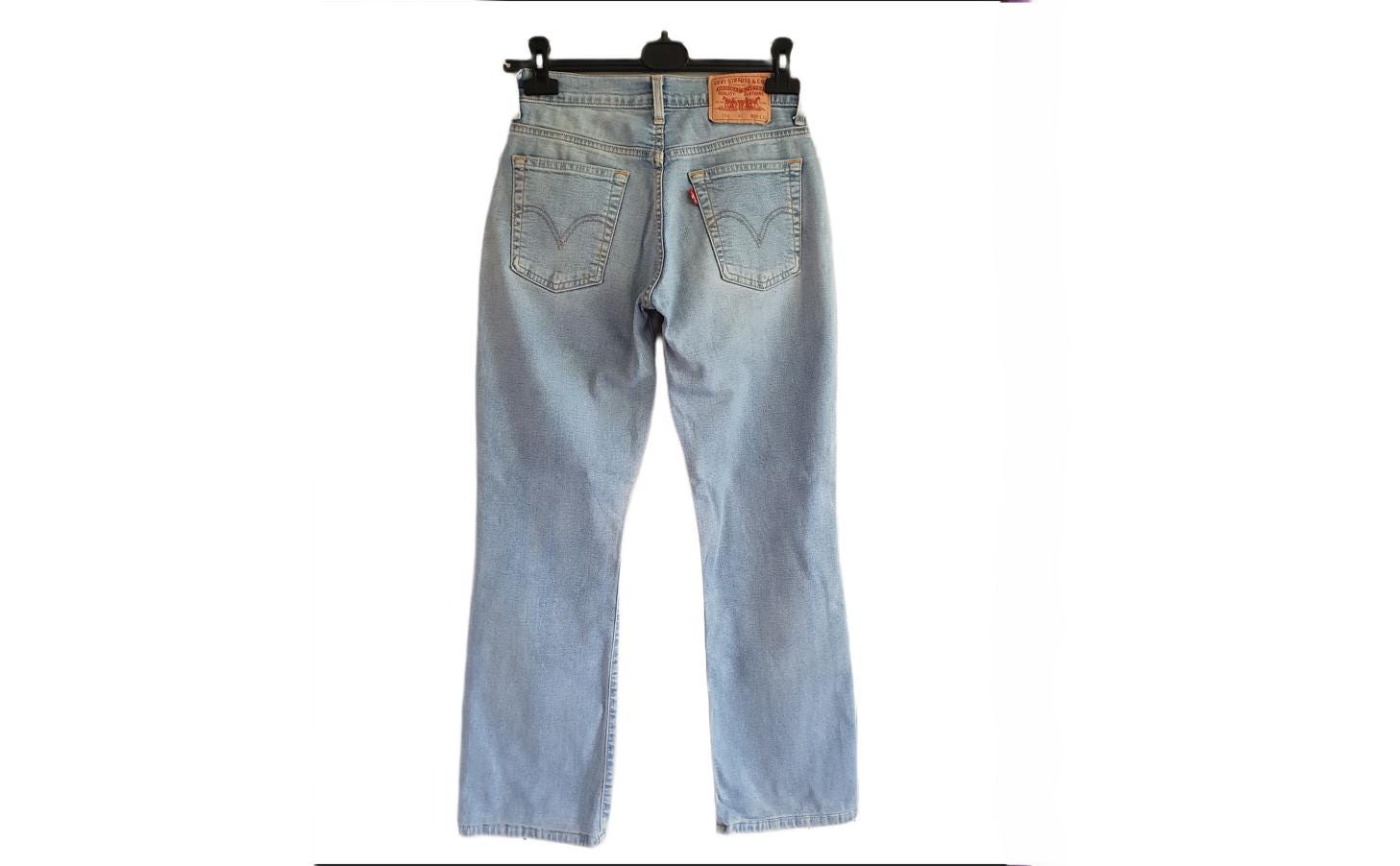 Vintage Levi's 586 Jeans: Light Blue Denim, Mid Waist (W28 L30) - Etsy
