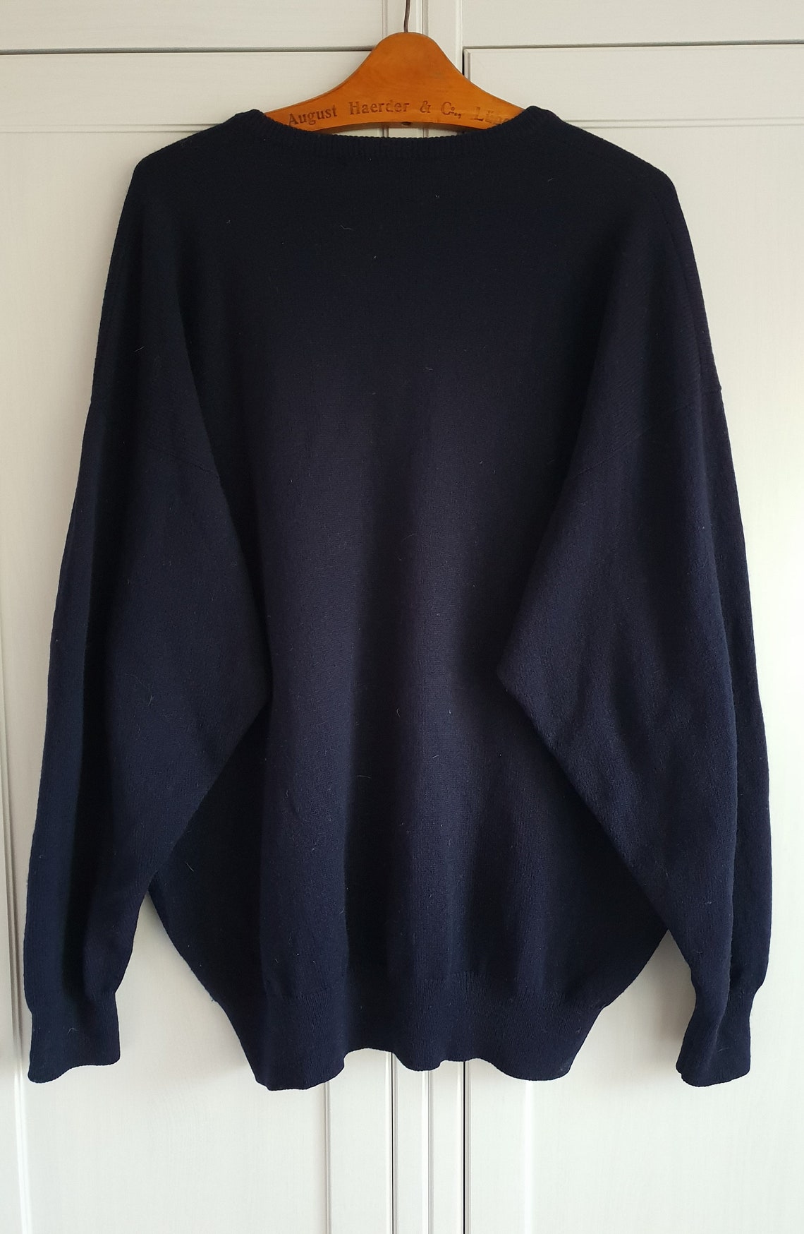 Vintage Pringle Pullover Sweater Super Lambswool Navy Blue | Etsy