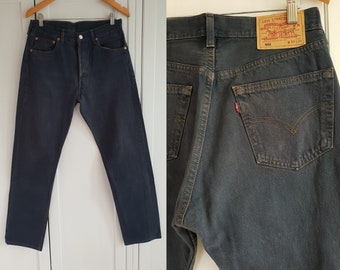 Jeans High Waist Blue Denim Levi's Pantalones - Etsy España
