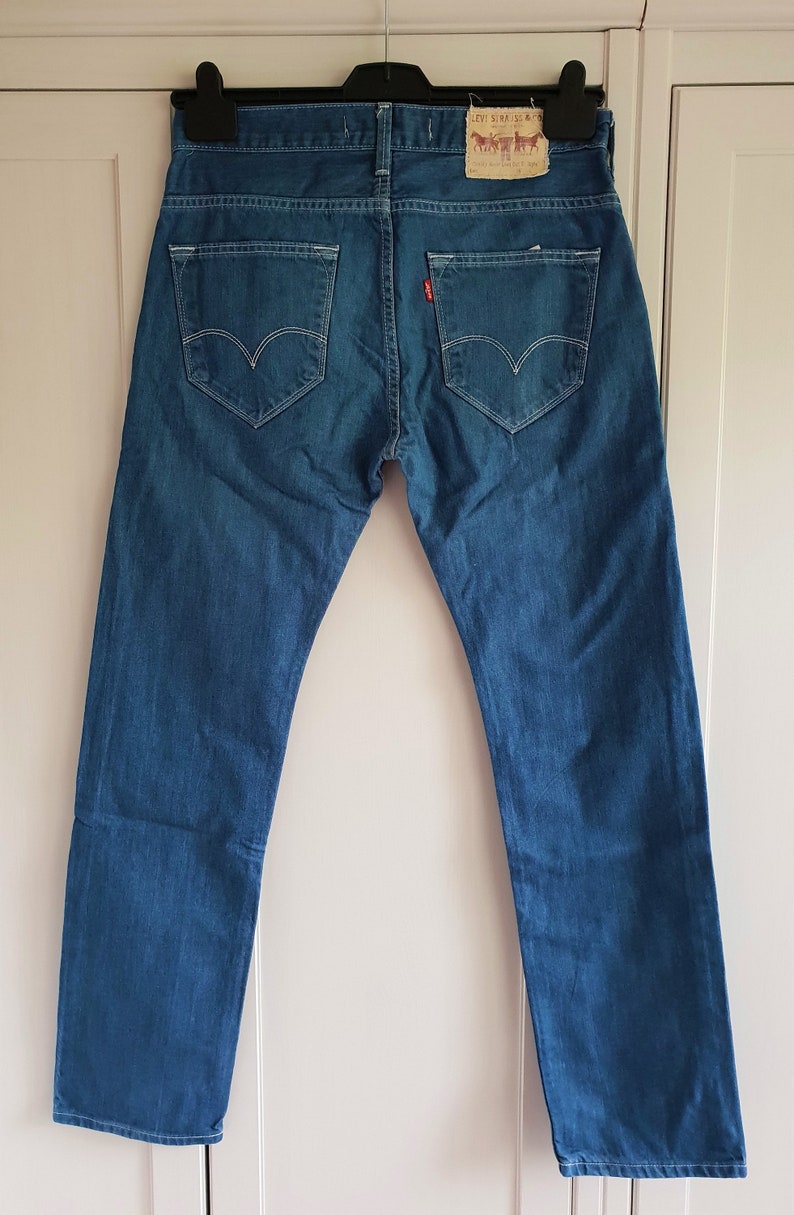 Vintage Levis 504 Jeans Blue Denim Straight High Waist Men - Etsy UK