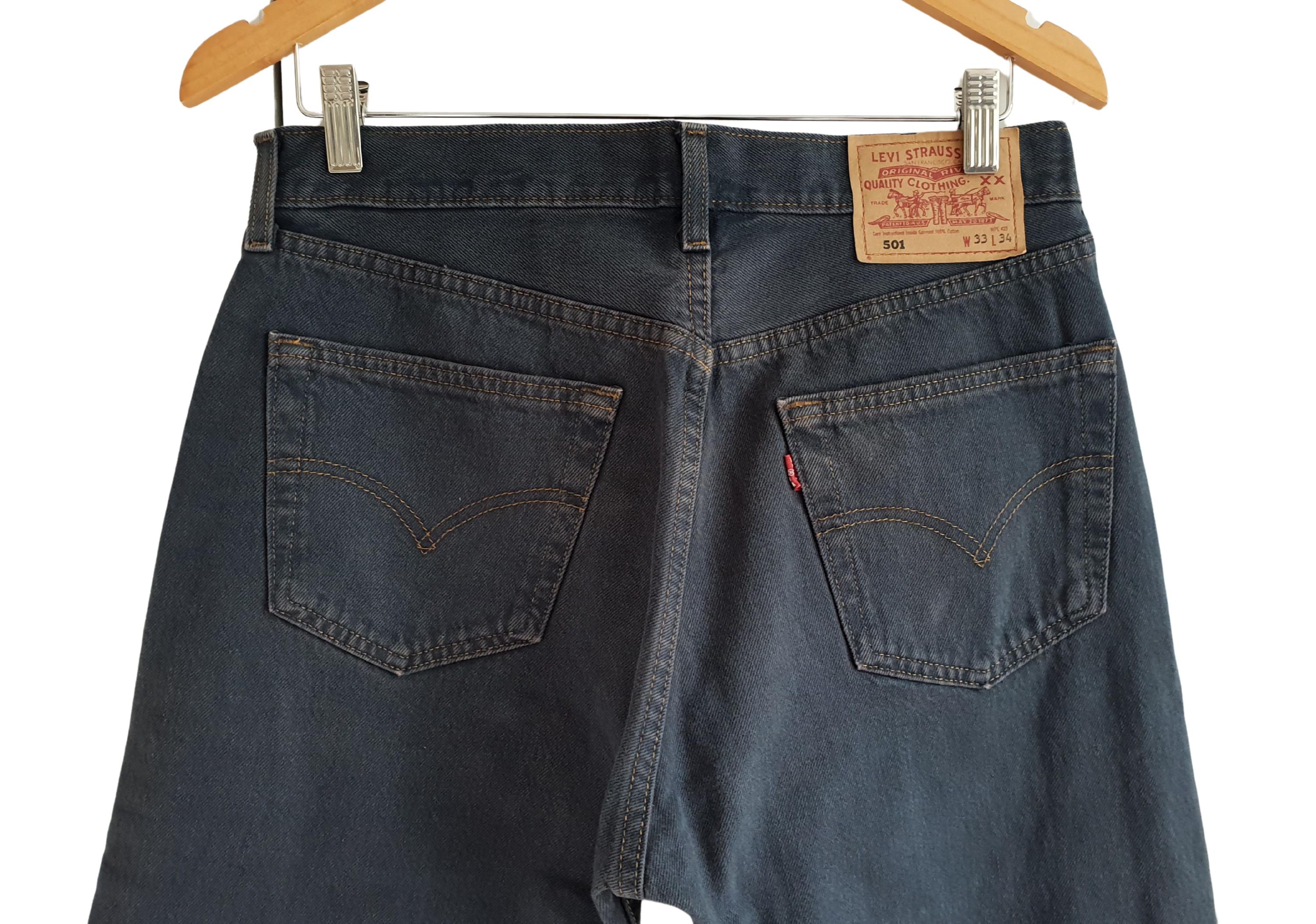 90s Levi's 501 USA製W33 L32 VINTAGE LEVIS 501 JEANS 1990's SIZE 33X34 W33 L34 MADE IN