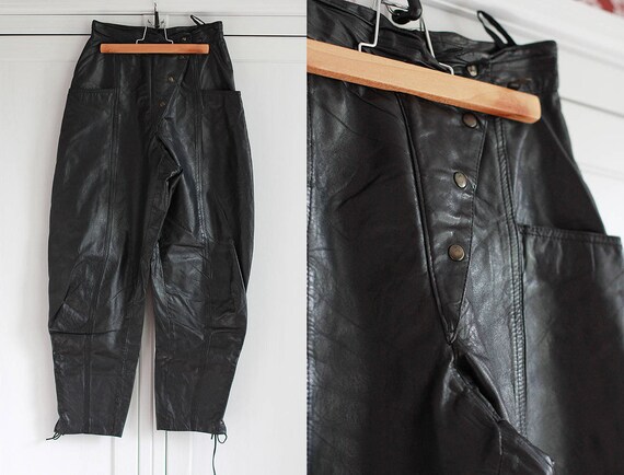 vintage leather motorcycle pants