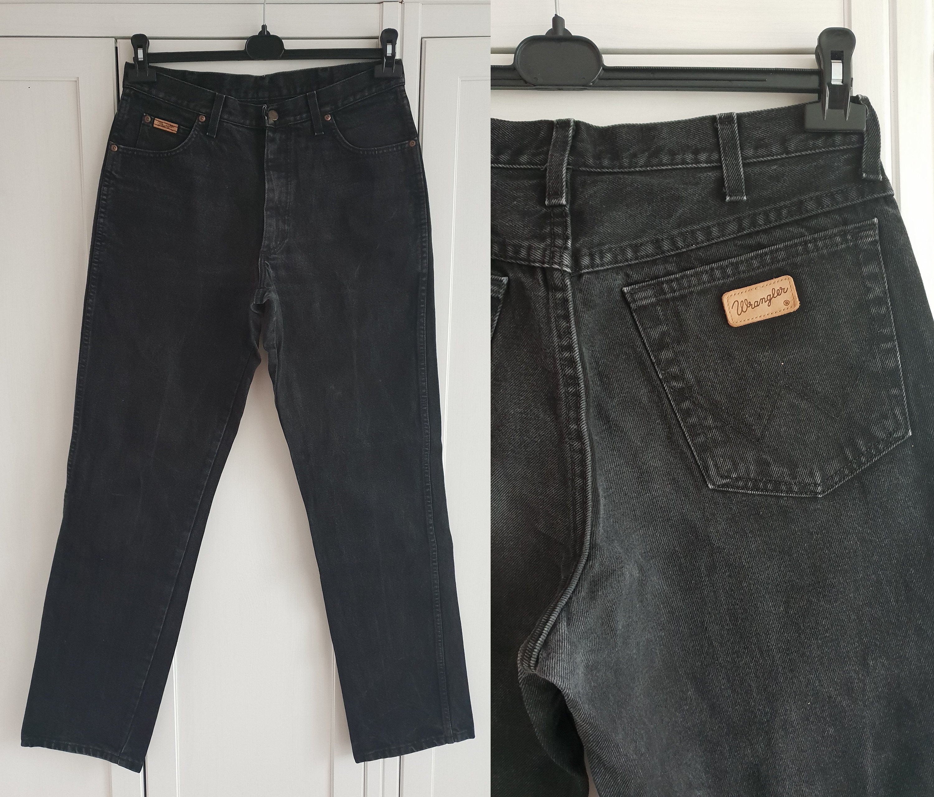 Vintage Wrangler Black Jeans Men Women 